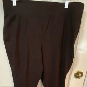 Black stretch pants